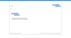 Desktop Screenshot of cleanerworld-gmbh.de